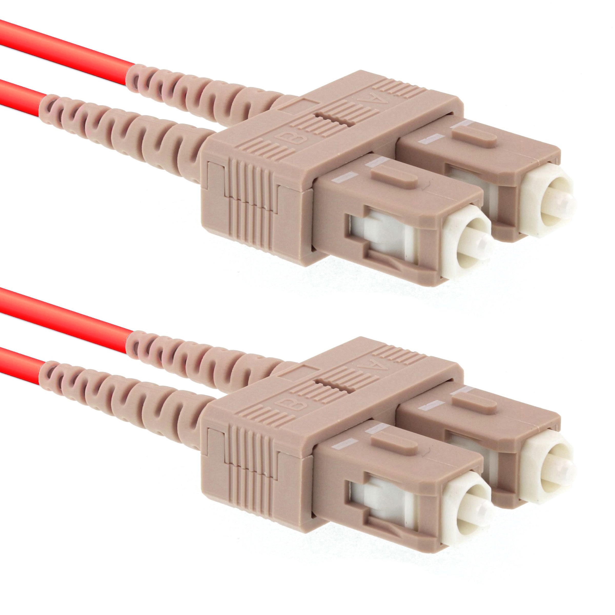 CCD SC-SC Multimode OM1 Duplex Fibre Optic Patch Cable